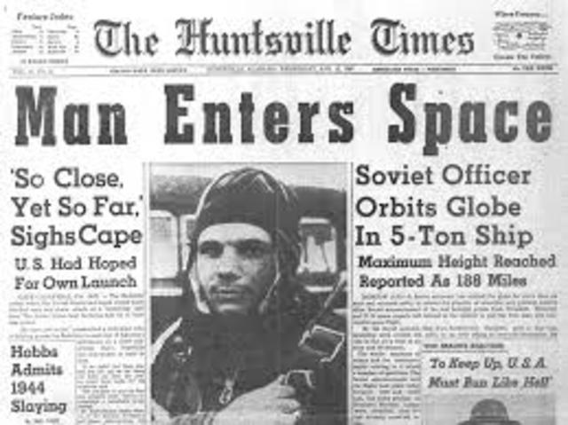 USSR, The first man in space.