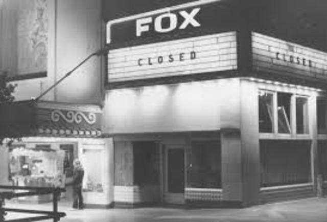 Fall of movie theatre