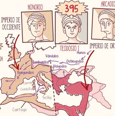 Caída del imperio romano de occidente