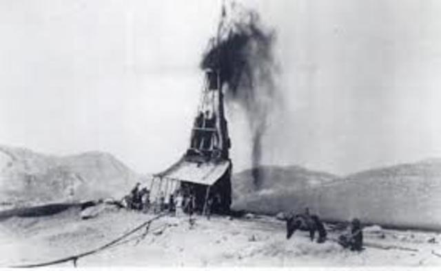 Oil is discovered in the middle east