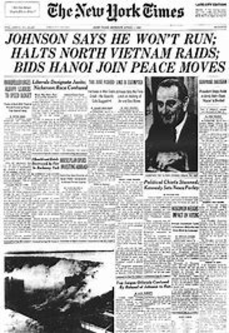 Johnson announces he will not run from re-election