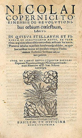 Publication of On The Revolutions of the Heavenly Spheres.