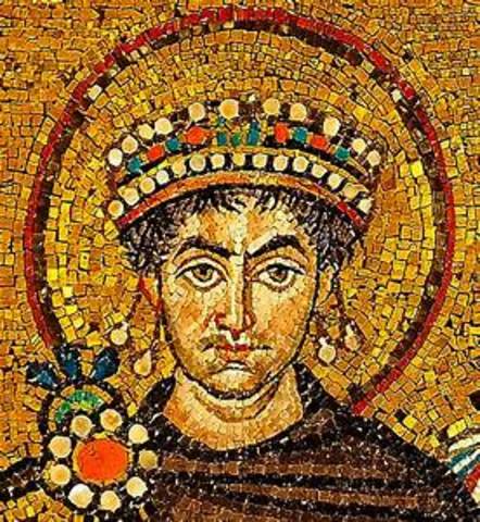 Comienzo del reino del emperador Justiniano