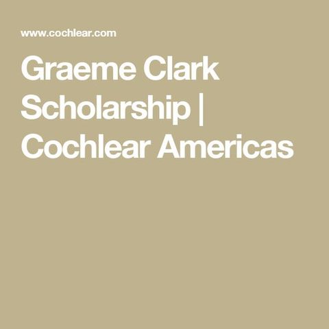 Graeme Clark Scholarship introduced