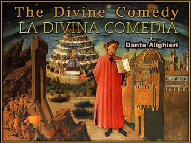 Dante escribe La divina comedia.