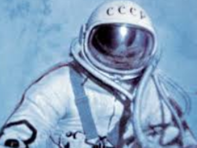 First space walk: USSR Alexei Leonov