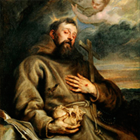 Francisco recibe estigmas e cristo