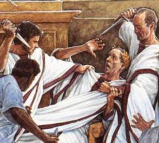 Caesar wordt vermoord