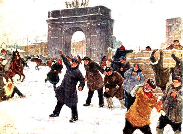 Matanza en Nevsqui Prospekt en Petrogado