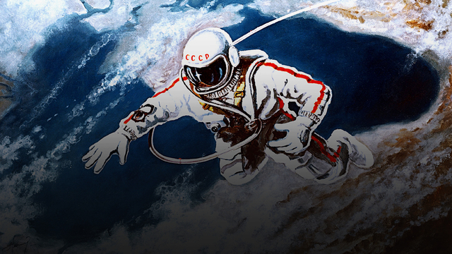 USSR: Soviet cosmonaut makes the first space walk