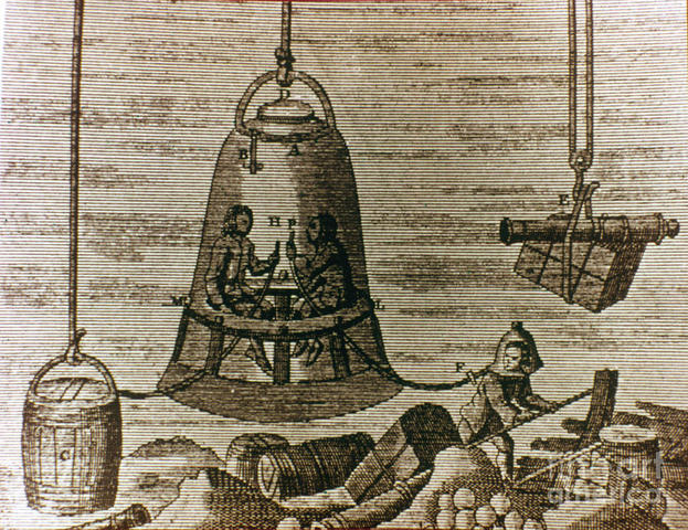 Edmond Halley by Diving bell