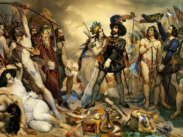 Hernán Cortés destruye el imperio azteca.