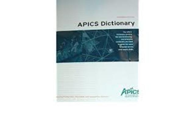 2009 – APICS Dictionary.
