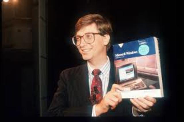 Bill Gates develops a microsoft disk operating system.