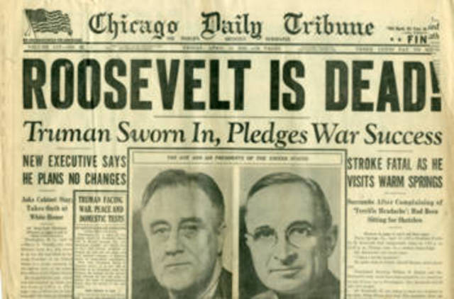 FDR Died / Truman Became President