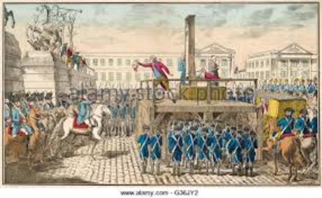 Execution of Louis XVI and Marie Antoinette