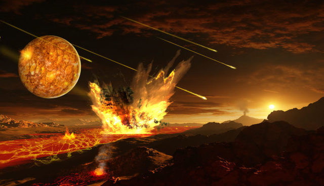 O ambiente inóspito da Terra primordial - Biologia