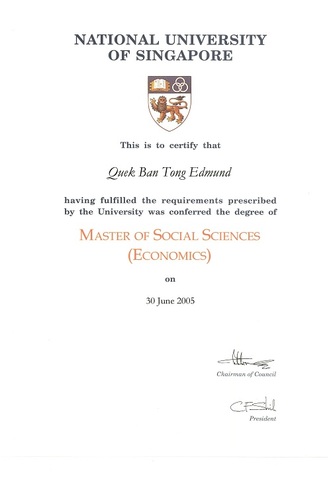 My Mom Went To Singapore For Masters