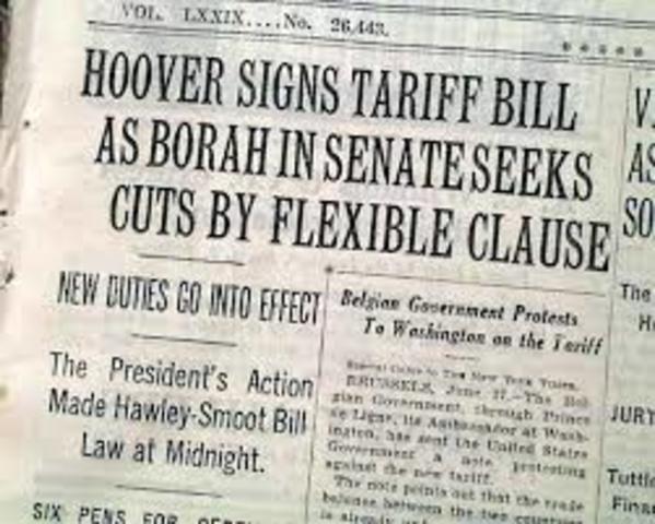 Herbert Hoover's Policies: Hawley-Smoot Tariff