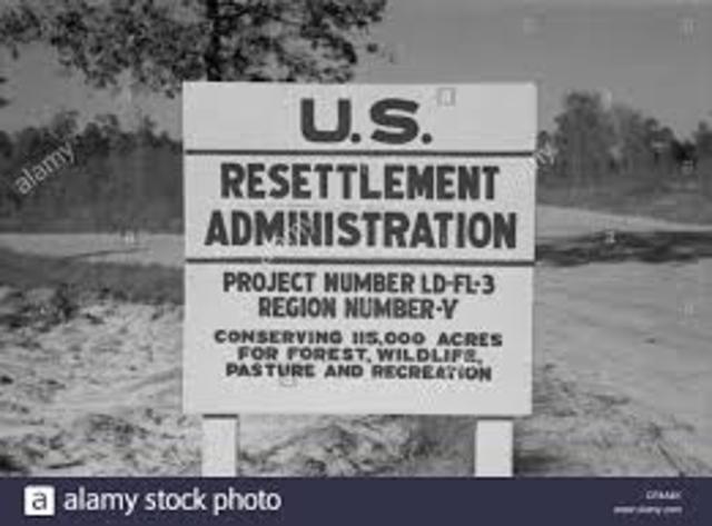 New Deal- Resettlement Administration