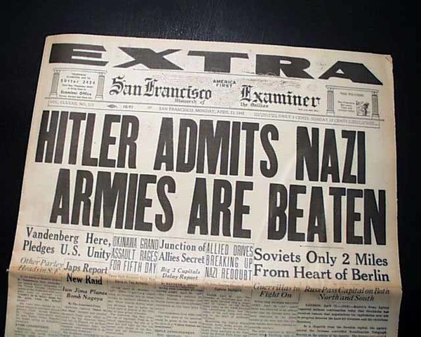 Hitler Admits Defeat