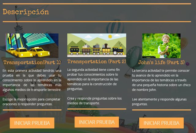 Actividades temáticas