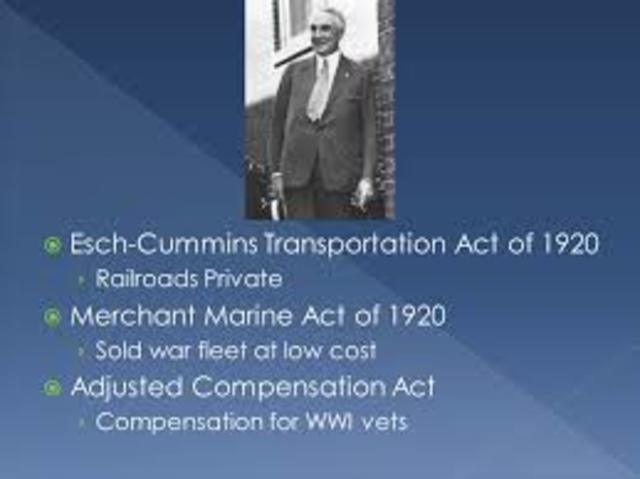 Adjusted Compensation Act (1920's Politics)