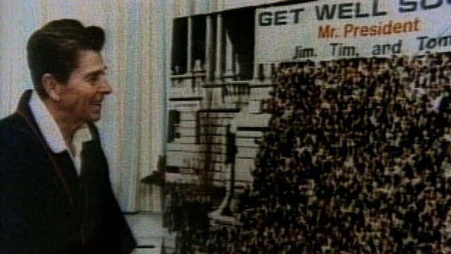 President Reagan is shot