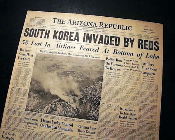 Korean War begins
