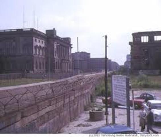 Berlin Wall is built to prevent further Western expansion in the region