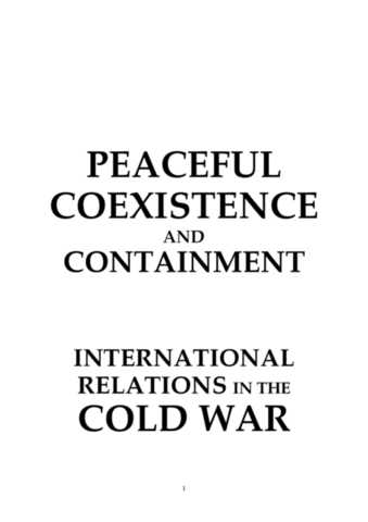 Khrushchev calls for peaceful co-existence