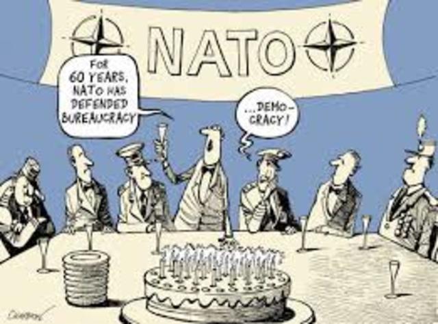 Creation of the Warsaw Pact as a response to NATO through collective security