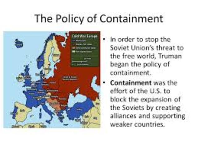 Truman establishes the Marshall Plan to contain communist expansion