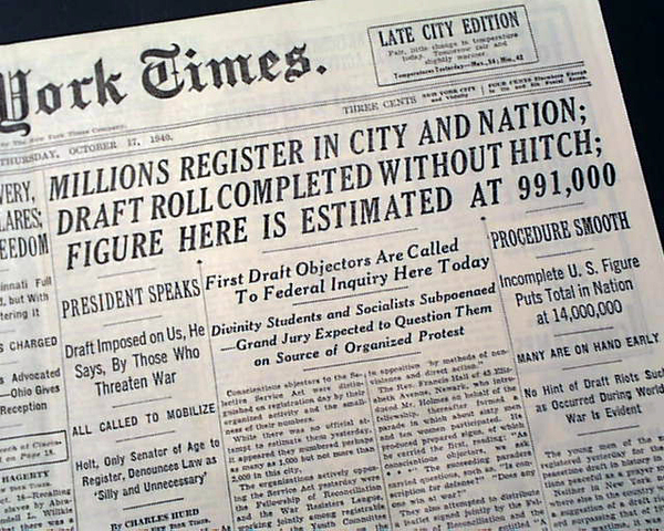 Congress Instituted the Draft