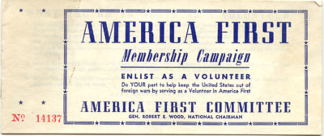 America First Committee Launched