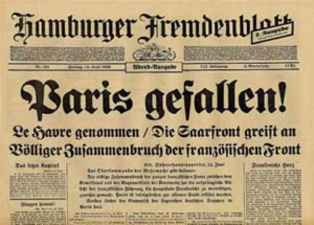 LOS ALEMANES ENTRAN EN PARÍS