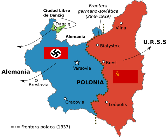 Alemania y la URSS se repaten Polonia