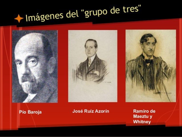 Azorín, Baroja y Maextu redactan "El Manifiesto"