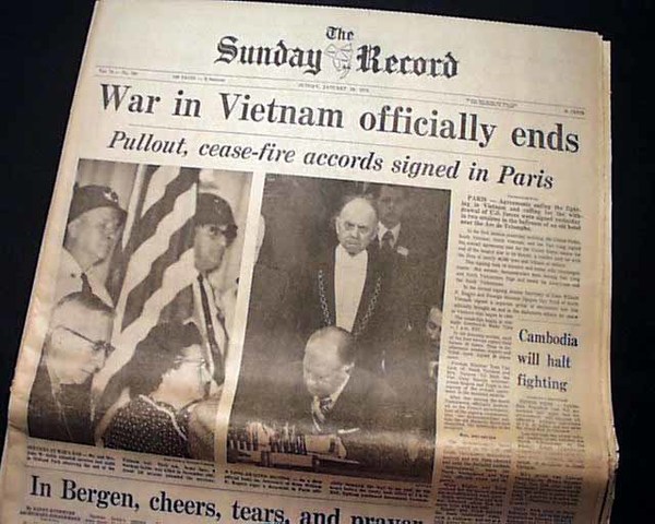 Paris peace accords end the vietnam war