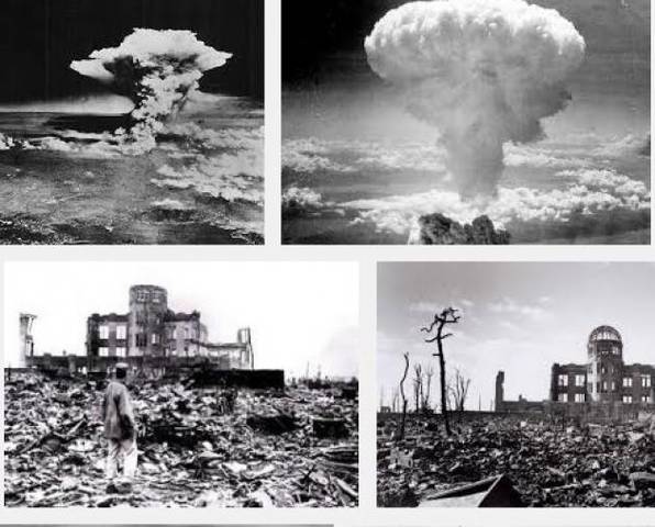 EEUU LANZAN SENDAS BOMBAS ATÓMICAS SOBRE HIROSHIMA Y NAGASAKI.