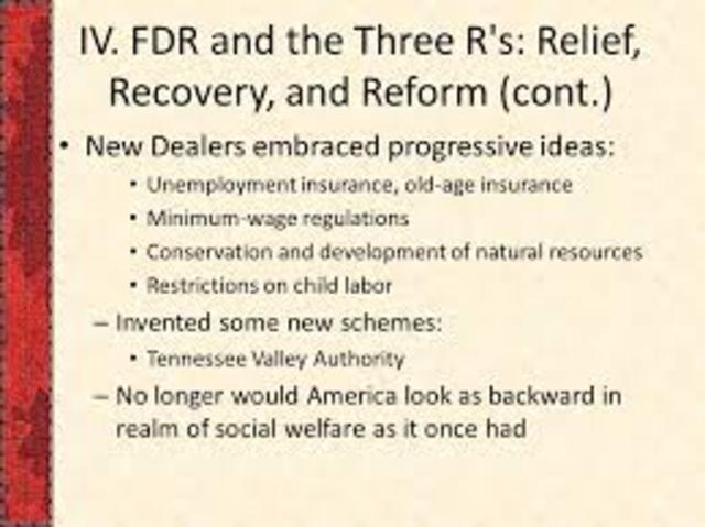 FDR and the Three R's:  Relief, Recovery, Reform (1920's Economy)