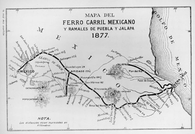 Primer linea férrea de México