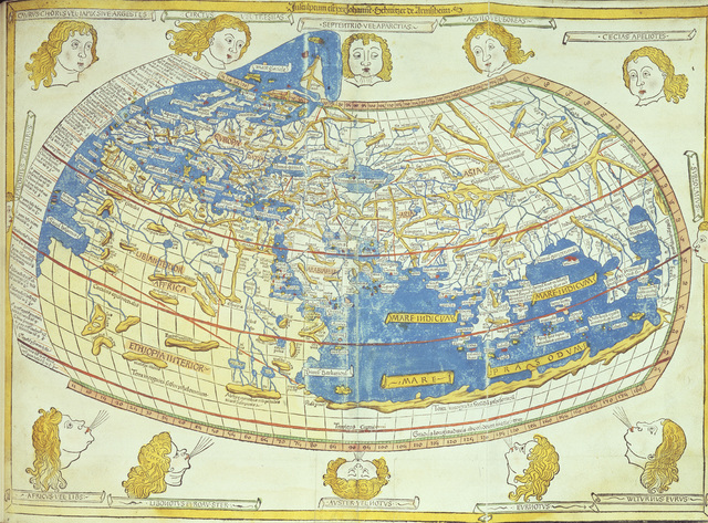 World map is created by Ptolemy