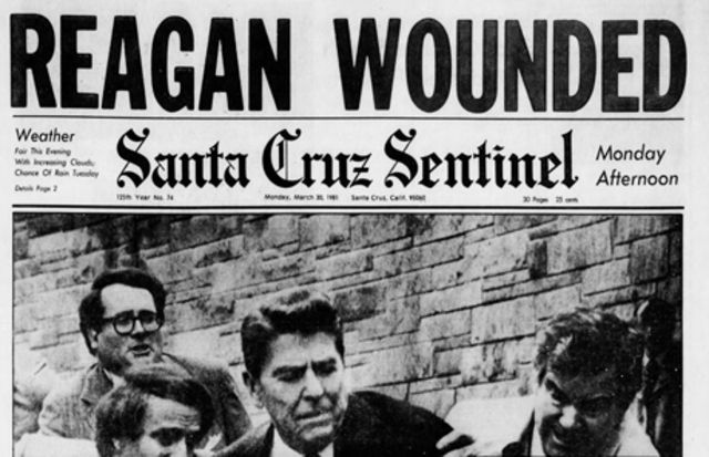 President Reagan is shot