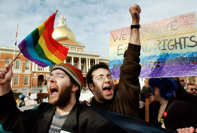 Massachusetts legalizes same-sex marriage