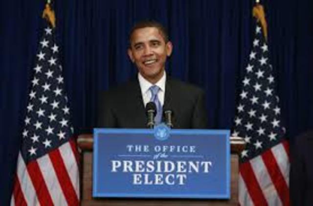 Barrack Obama is elected