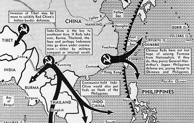 domino theory  and the vietnam war.