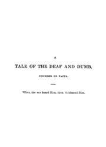 Tales of the Deaf and Dumb