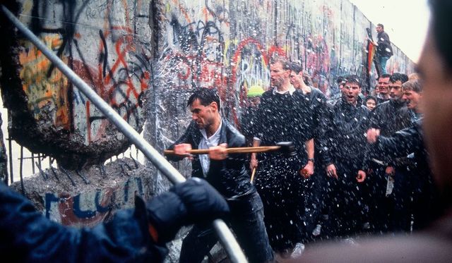 Berlin Wall is torn down