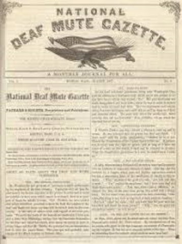 The First School Newspaper for the Deaf, Dumb, and Blind
